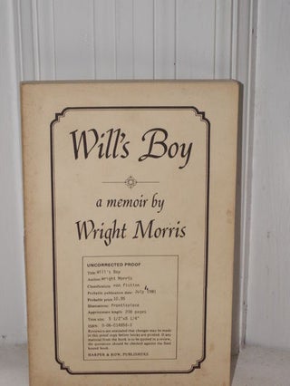 Item #3611 Will's Boy. Wright Morris
