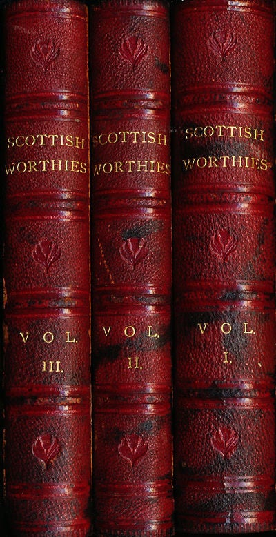 Item #6237 Lives of Scottish Worthies Vol I, II, & III. Patrick Fraser Tytler.