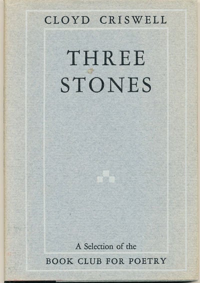 Item #6923 Three Stones. Cloyd Criswell.