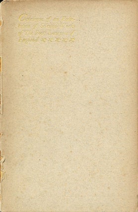 Item #6985 Catalogue of an Exhibition of Selected Works of The Poets Laureate of England