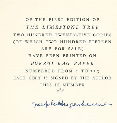 Item #8065 The Limestone Tree. Joseph Hergesheimer.