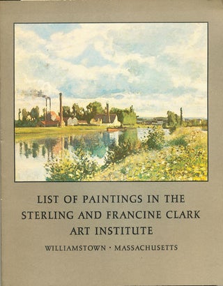 Item #8201 List of Paintings in the Sterling and Francine Clark Art Institute