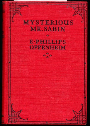 Item #8529 Mysterious Mr. Sabin. E. Phillips Oppenheim