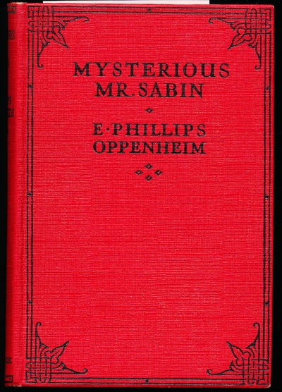 Item #8529 Mysterious Mr. Sabin. E. Phillips Oppenheim.