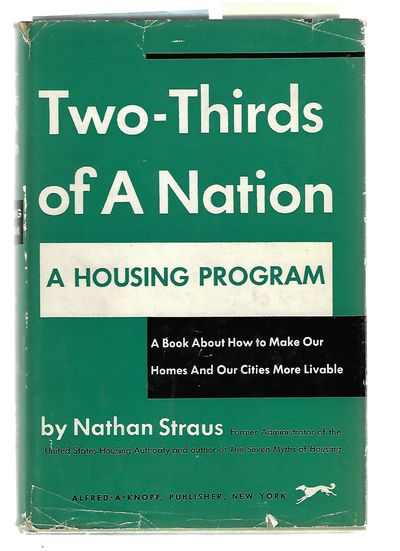 Item #8842 Two - Thirds of a Nationa A Housing Program. Nathan Straus.