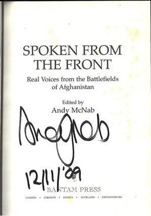 Item #9014 Spoken from the Front. Andy McNab