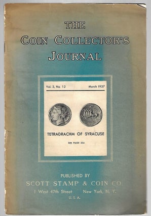 Item #9277 The Coin Collector's Journal Vol. 3 No. 12. Wayte Raymond