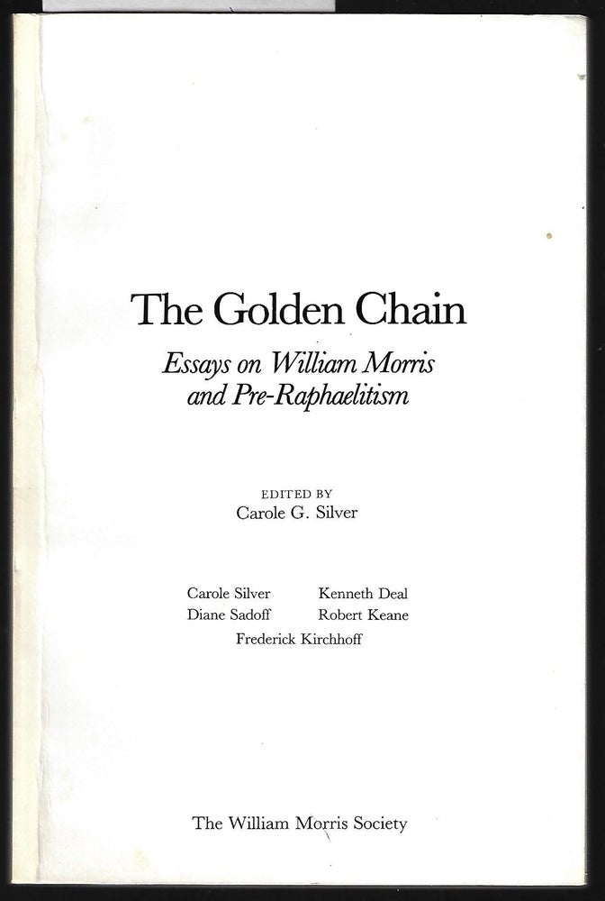 Item #9334 The Golden Chain. Ed: Carole G. Silver.