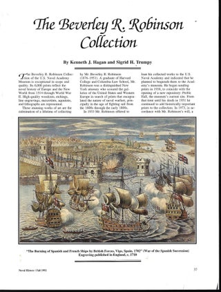 Naval Prints from the Beverley R. Robinson Collection Volume I 1514-1791