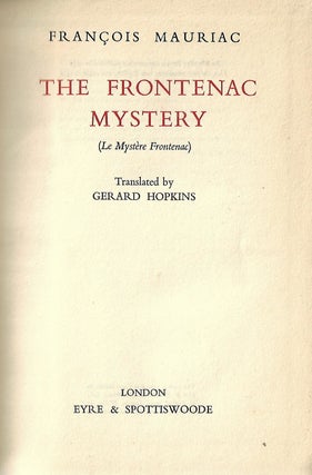 The Frontenac Mystery
