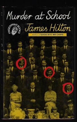 Item #9402 Murder at School. James Hilton