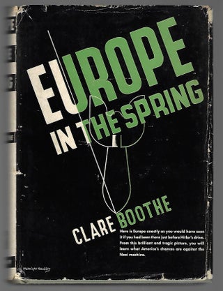 Item #9418 Europe in the Spring. Clare Boothe